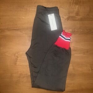 NEW‎ DANCE & MARVEL WOMENS Olive Jogger Sweatpants w/ Knit Cuffs Size Small